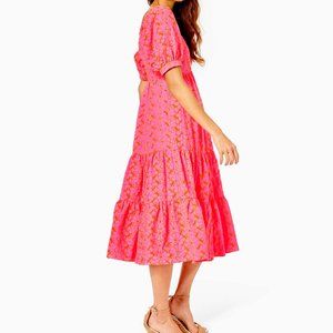 Lilly Pulitzer | Dresses | Lilly Pulitzer Kina Babydoll Eyelet Midi Dress  Nwot | Poshmark